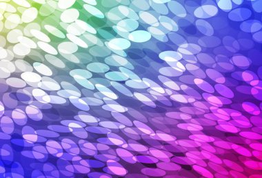 Kabarcıklı hafif çok renkli vektör arkaplanı. Renkli su damlaları olan modern soyut çizimler. Reklamlar, broşürler için desen.