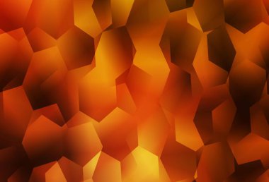 Altıgen kümeli Light Orange vektör arkaplanı. Renkli altıgenli soyut illüstrasyon. Marka kitabınız için yeni şablon.