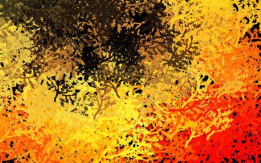 Koyu Turuncu, ağaçlı, dallı zarif bir şablon. Ağaçlar ve karalamalar ile soyut çizimler. Markan için şık bir model..