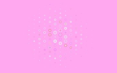 Dairesel açık pembe vektör şablonu. Doğa tarzında renkli baloncuklu soyut illüstrasyon. İş ilanınız için tasarım.