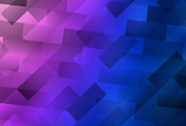 Açık pembe, dikdörtgenli mavi vektör arkaplan. Soyut stil ve dikdörtgenlerle dekoratif tasarım. Reklamınız, posteriniz, afişiniz için en iyi tasarım.