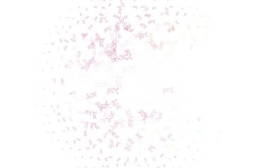 Açık Pembe, yapay zeka ağlı yeşil vektör deseni. Parlak renkli bir illüstrasyon ve yapay zekanın gerçek yapısı. Bilim için desen, geleceksel tasarımlar..