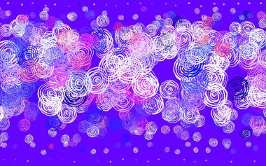 Açık pembe, kırmızı vektör çizimi ve güller. Çiçekli yepyeni renkli bir illüstrasyon. Markan için şık bir model..