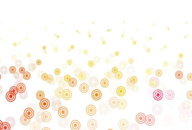 Açık Pembe, benekli sarı vektör arkaplan. Renkli su damlaları olan modern soyut çizimler. Marka kitabınız için yeni şablon.