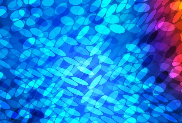 Modèle Vectoriel Bleu Clair Rouge Avec Des Cercles Illustration Abstraite — Image vectorielle