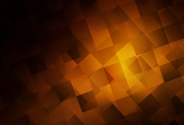 Donker Oranje Vector Patroon Vierkante Stijl Rechthoeken Abstracte Achtergrond Met — Stockvector