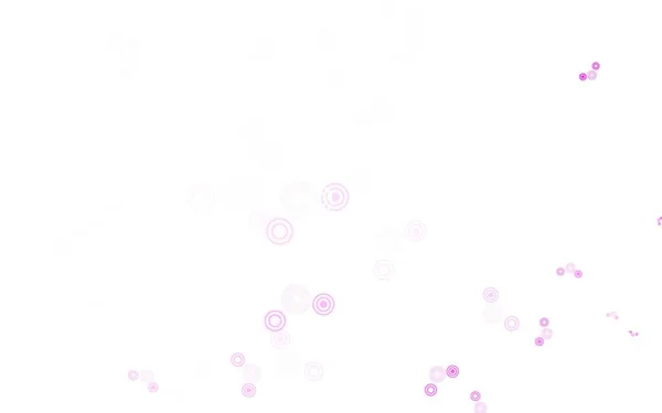 Светло Розовый Векторный Фон Точками Современная Абстрактная Иллюстрация Красочными Каплями — стоковый вектор