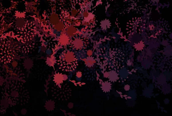 Fondo Vectorial Rojo Oscuro Con Formas Abstractas Formas Caóticas Coloridas — Vector de stock