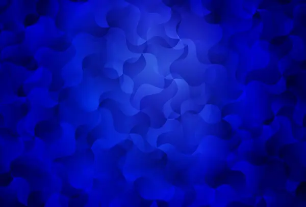 Темный Синий Векторный Фон Мокрыми Линиями Совершенно Новая Красочная Иллюстрация — стоковый вектор