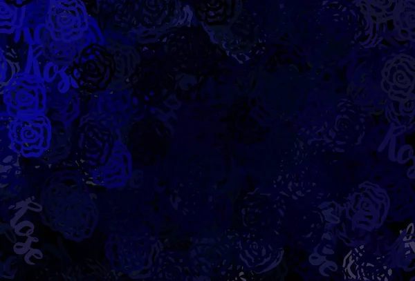 Textura Vectorial Azul Oscuro Con Formas Abstractas Ilustración Colorida Simple — Vector de stock