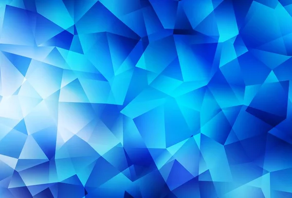 Luz Azul Vector Brillante Diseño Triangular Ilustración Geométrica Creativa Estilo — Vector de stock