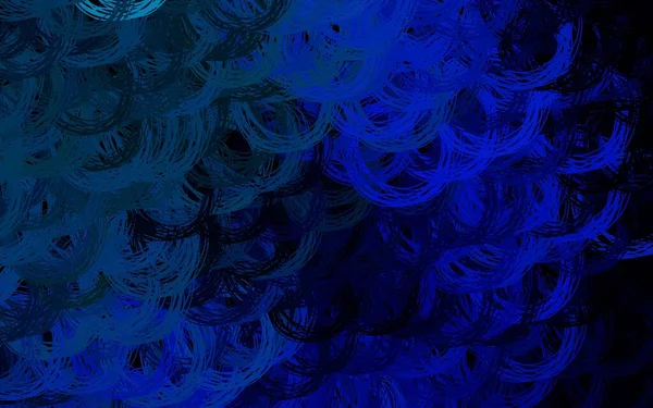 Темно Синий Зеленый Векторный Фон Мокрыми Линиями Красочная Градиентная Иллюстрация — стоковый вектор