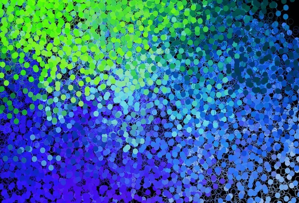 Azul Oscuro Fondo Vectorial Verde Con Burbujas Ilustración Abstracta Con — Archivo Imágenes Vectoriales