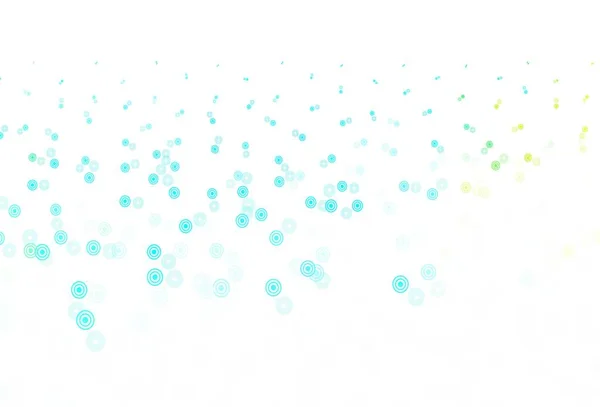 Голубая Зеленая Векторная Текстура Дисками Современная Абстрактная Иллюстрация Красочными Каплями — стоковый вектор