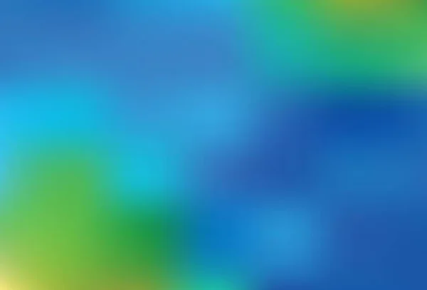 Hellblauer Grüner Vektorabstrakt Verschwommener Hintergrund Eine Völlig Neue Farbige Illustration — Stockvektor