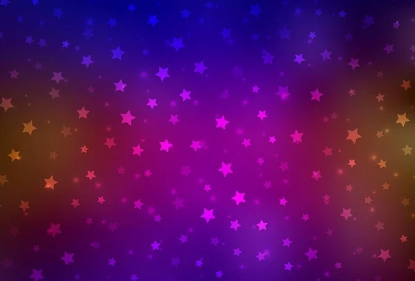 Bleu Foncé Gabarit Vectoriel Rouge Avec Flocons Glace Étoiles Illustration — Image vectorielle