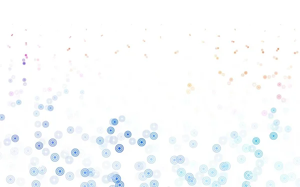 Modèle Vectoriel Bleu Clair Rouge Avec Des Cercles Illustration Avec — Image vectorielle