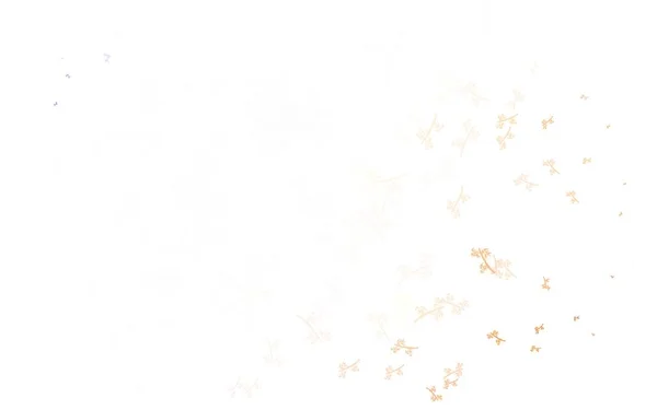 Світло Коричневий Вектор Абстрактний Фон Гілками Нова Кольорова Ілюстрація Листям — стоковий вектор