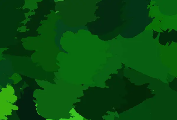 Hellgrüne Vektorkulisse Mit Memphis Formen Einfache Farbenfrohe Illustration Mit Abstrakten — Stockvektor
