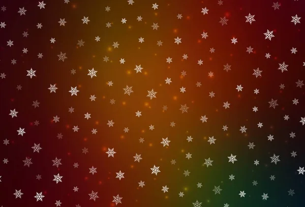 Dunkelgrünes Rotes Vektorlayout Neujahrsstil Moderne Abstrakte Weihnachtsstimmungen Prägen Das Bild — Stockvektor
