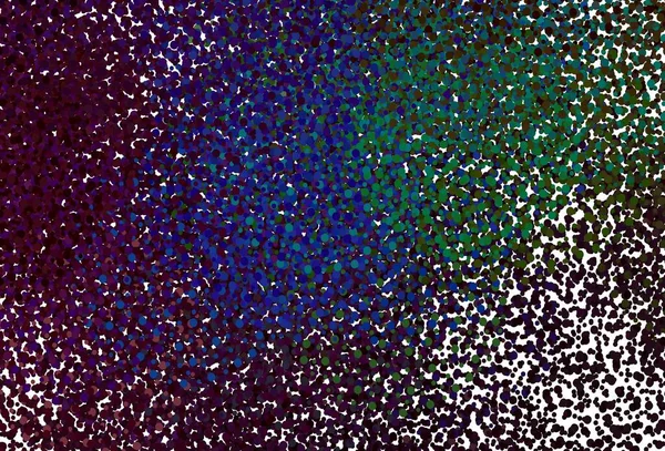 Fondo Vectorial Multicolor Oscuro Con Puntos Ilustración Abstracta Con Burbujas — Vector de stock