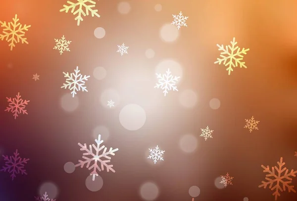 ダークオレンジのベクトル背景 グラデーションのクリスマススタイルでカラフルなデザイン 大学のポスター バナーのための最高のデザイン — ストックベクタ