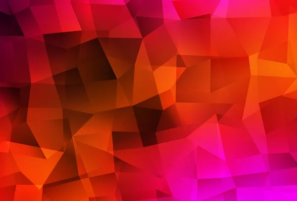 Hellrosa Roter Vektorpolygon Abstrakter Hintergrund Eine Völlig Neue Farbillustration Polygonalen — Stockvektor