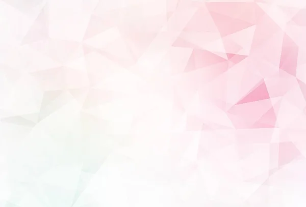 Светло Розовый Желтый Векторный Треугольник Сияющая Многоугольная Иллюстрация Состоящая Треугольников — стоковый вектор