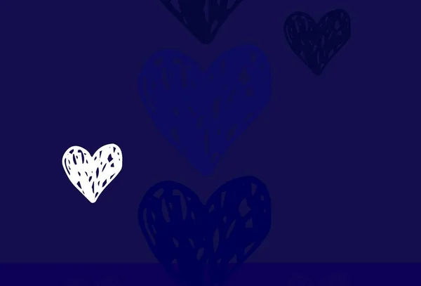 Μοβ Φως Διάνυσμα Μοτίβο Πολύχρωμες Καρδιές Διακοσμητικό Σχέδιο Καρδιές Απλό — Διανυσματικό Αρχείο