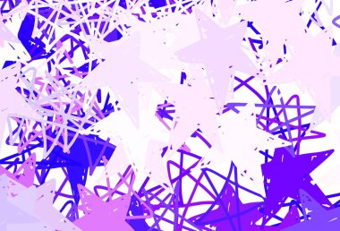 Gökyüzü yıldızlı açık sarı vektör şablonu. Yıldızlı parlak renkli illüstrasyon. Astronomi web siteleri için desen.