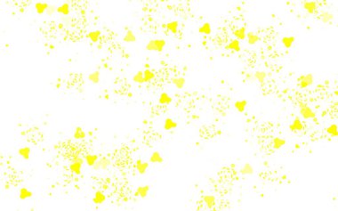 Rastgele şekilli açık sarı vektör deseni. Modern tarzda değişen renkli kaotik formlar. Web siteniz için basit tasarım.