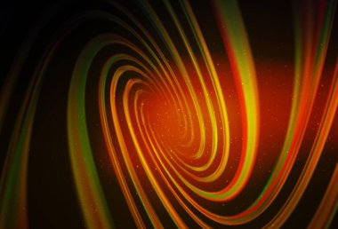 Kozmik yıldızlı koyu turuncu vektör düzeni. Parlak astronomik yıldızlı parlak renkli çizimler. İş ilanınız için akıllı tasarım.