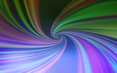 Açık Pembe, yeşil çizgili vektör arkaplanı. Değişken çizgileri olan renkli soyut çizimler. İş tasarımınız için soyut biçim.