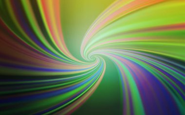 Açık yeşil, kıvrımlı sarı vektör deseni. Basit ve eğik renkte renkli bir tasvir. İşiniz için yepyeni bir tasarım..