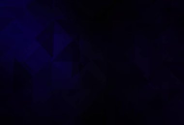 Koyu mavi vektör çokgen desen. Çokgen tarzda tamamen yeni bir renk çizimi. Arkaplanlarınız için desenli desen.