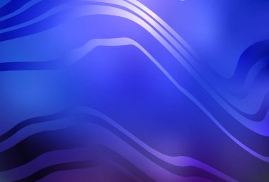 Açık mavi çizgili vektör deseni. Değişken çizgileri olan renkli geometrik örnek. Tasarımınız için basit şablon.