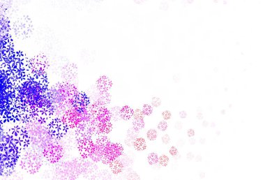 Açık mavi, kırmızı vektör yapraklı doğal sanat eseri. Doğal yaprağı olan zarif, parlak bir illüstrasyon. Çocuk kitapları için renkli desen.