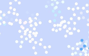 Açık mavi, yapay zeka kavramına sahip kırmızı vektör dokusu. Soyut şablondaki yapay zeka şekilleriyle parlayan illüstrasyon. Zeka ve yenilik reklamları için şablon.