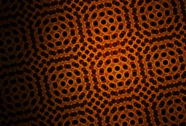 Disklerle koyu kahverengi vektör dokusu. Renkli su damlaları olan modern soyut çizimler. Fütürist reklamlar ve kitapçıklar için şablon.