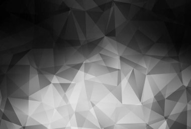 Koyu gri vektör soyut çokgen desen. Çokgen soyut çizim ve gradyan. Cep telefonunun arka planının şablonu.