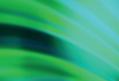 Açık yeşil vektör bulanık ve renkli desen. Gradyan tasarımlı, soyut, ışıltılı çizimler. İş tasarımınız için yeni biçim.