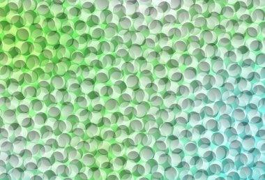 Kabarcıklı açık yeşil vektör arka planı. Renkli su damlaları olan modern soyut çizimler. Güzel web siteleri için desen.