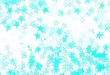 Güzel yıldızlı açık yeşil vektör dokusu. Bulanık dekoratif dizayn yıldızlı basit bir stilde. İş ilanınız için akıllı tasarım.