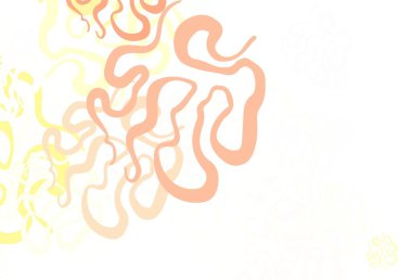 Karmaşık şekilli hafif turuncu vektör şablonu. Modern tarzda değişen renkli kaotik formlar. İşiniz için en iyi akıllı tasarım.