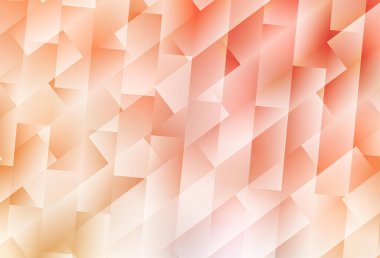 Açık Turuncu vektör deseni kare biçiminde. Soyut arkaplanda dikdörtgenler ve renkli gradyanlar. Şablon bir arkaplan olarak kullanılabilir.