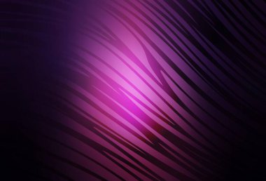 Eğri çizgileri olan koyu pembe vektör şablonu. Soyut tarzda gradyan çizgilerle akıllı illüstrasyon. Fikirlerin için bir örnek..