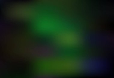 Koyu mavi, yeşil vektör bulanık ve renkli desen. Görüntü stili ve gradyanı olan yeni renkli çizimler. Marka kitabınız için yeni biçim tasarımı.