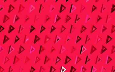 Çokgen şekilli koyu pembe vektör deseni. Soyut arkaplanda renkli eğimli üçgenler. Kartvizitiniz için modern tasarım.