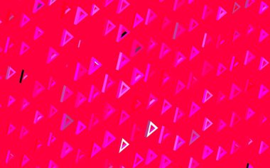 Üçgen biçiminde koyu pembe vektör dokusu. Doğa tarzında üçgenleri olan güzel bir çizim. Web siteniz için basit tasarım.
