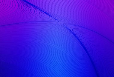 Açık pembe, kıvrımlı çizgileri olan mavi vektör dokusu. Değişken çizgileri olan renkli geometrik örnek. Fikirlerin için bir örnek..